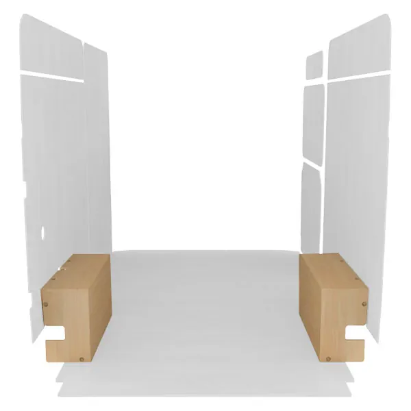 Passage de roues contreplaqué brut équipement pour utilitaire Renault Master II 1997 