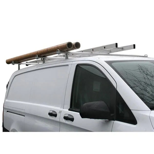Jeu de 3 barres de toit en aluminium équipement pour utilitaire Mercedes Vito III 2014 
