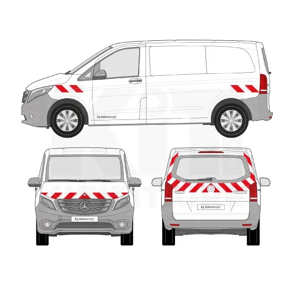 Kit de balisage classe B - 2015 - Hayon équipement pour utilitaire Mercedes Vito III 2014 