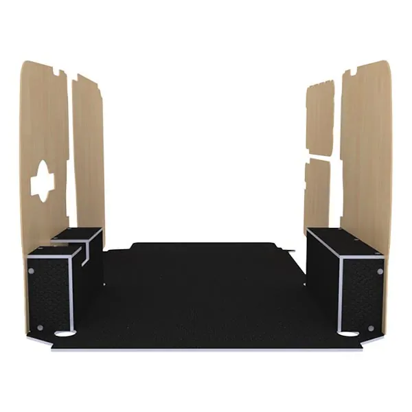 Habillage bois natural K5 CP antidérapant + vernis équipement pour utilitaire Mercedes Vito III 2014 