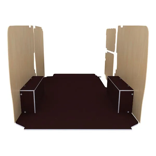 Habillage bois natural K5 CP antidérapant + vernis équipement pour utilitaire Mercedes Vito III 2014 