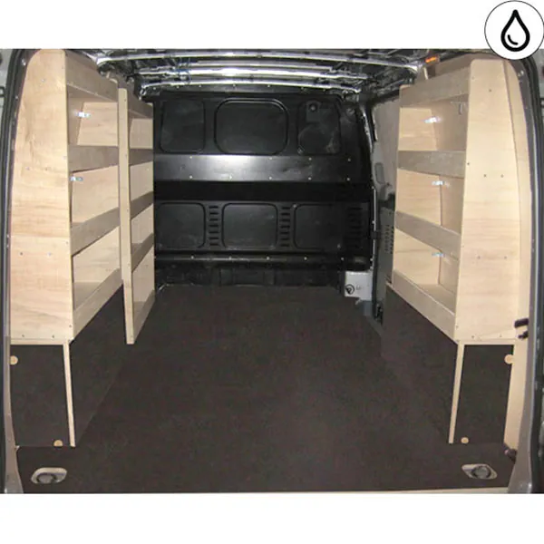Aménagement bois optimum K5 CP antidérapant + vernis équipement pour utilitaire Mercedes Vito II 2003 