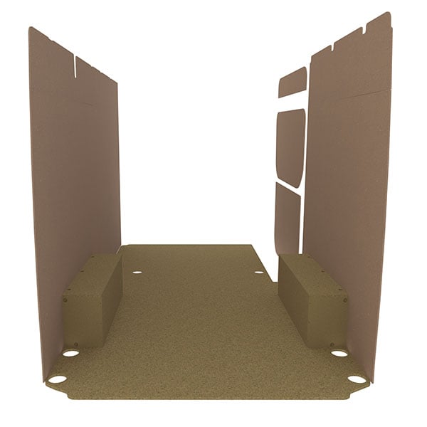 Habillage bois natural K2 aggloméré + MDF / Portes arrière incluses équipement pour utilitaire Mercedes Esprinter 2020 