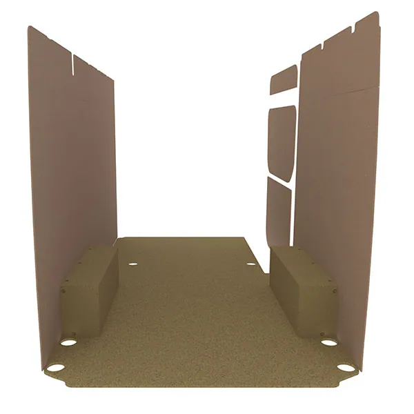 Habillage bois natural K2 aggloméré + MDF / Portes arrière incluses équipement pour utilitaire Mercedes Esprinter 2020 