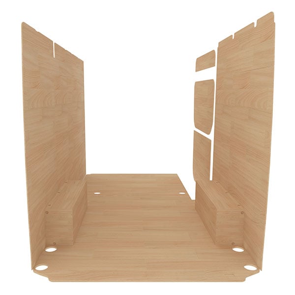 Habillage bois natural K4 CP brut équipement pour utilitaire Mercedes Esprinter 2020 