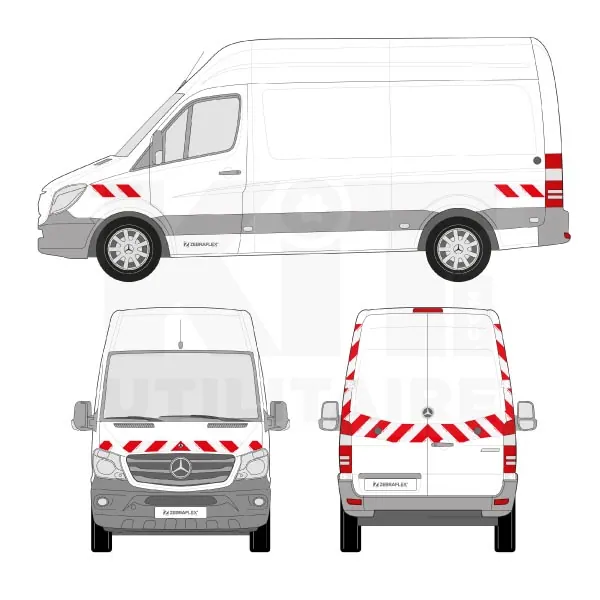 Kit de balisage Classe A - 2013 équipement pour utilitaire Mercedes Sprinter II 2006 