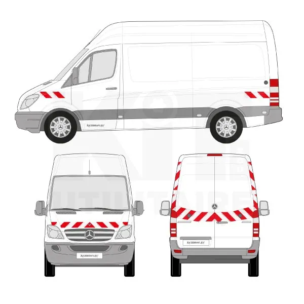 Kit de balisage classe B - 2006 équipement pour utilitaire Mercedes Sprinter II 2006 