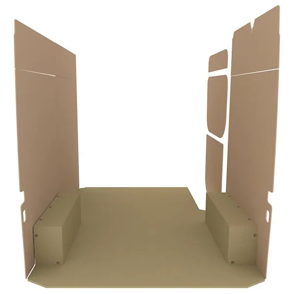 Habillage bois natural K2 aggloméré + MDF / Portes arrière incluses équipement pour utilitaire Mercedes Sprinter II 2006 