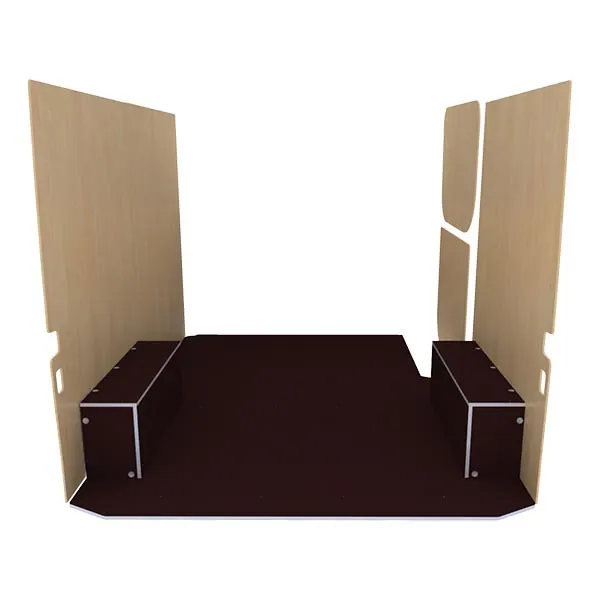 Habillage bois natural K4AD CP antidérapant équipement pour utilitaire Mercedes Sprinter II 2006 