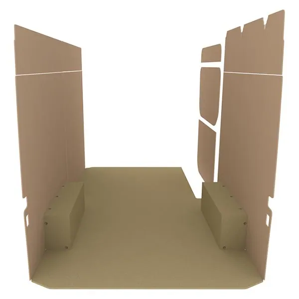 Habillage bois natural K2 aggloméré + MDF / Portes arrière incluses équipement pour utilitaire Mercedes Sprinter II 2006 