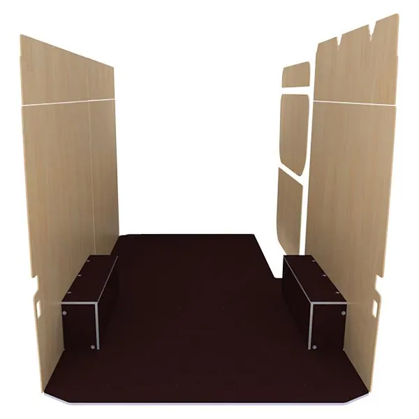 Habillage bois natural K4AD CP antidérapant équipement pour utilitaire Mercedes Sprinter II 2006 