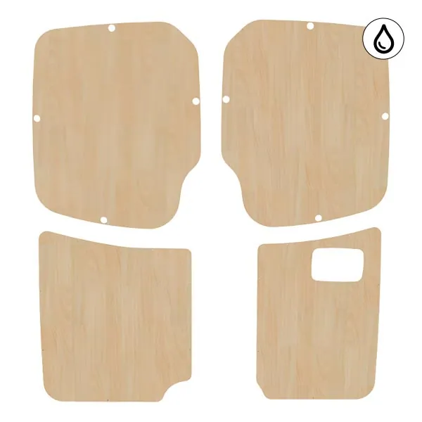 Portes arrière contreplaqué vernis équipement pour utilitaire Mercedes Sprinter II 2006 