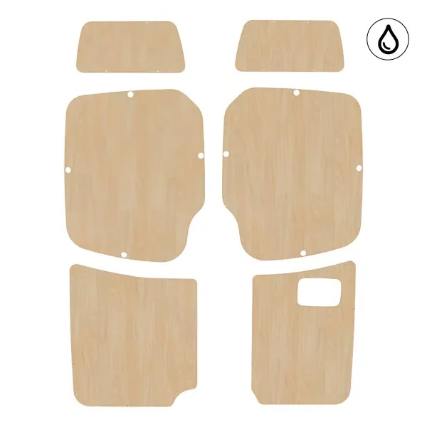 Portes arrière contreplaqué vernis équipement pour utilitaire Mercedes Sprinter II 2006 