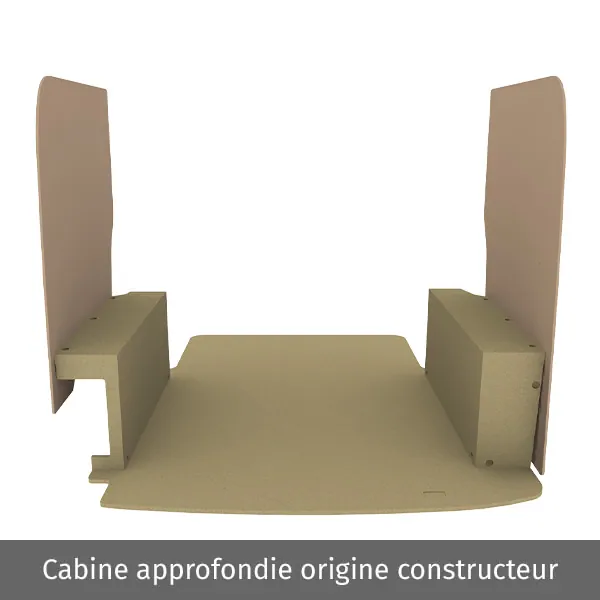 Habillage bois natural K2 aggloméré + MDF / Portes arrière incluses équipement pour utilitaire