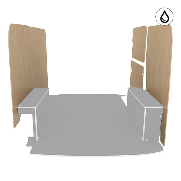 Latéraux contreplaqué vernis équipement pour utilitaire Volkswagen Transporter 61 