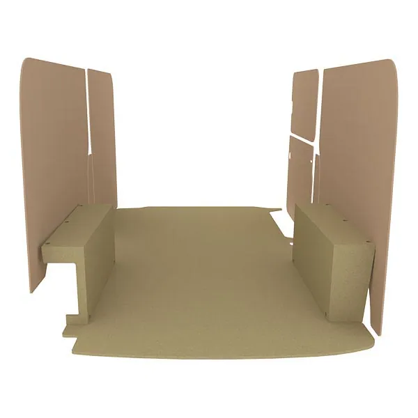 Habillage bois natural K2 aggloméré + MDF / Portes arrière incluses équipement pour utilitaire