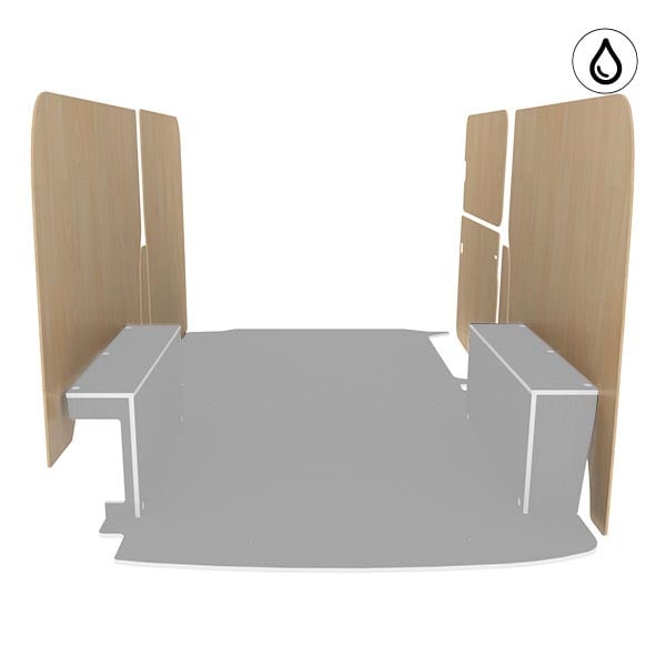 Latéraux contreplaqué vernis équipement pour utilitaire Volkswagen Transporter 61 