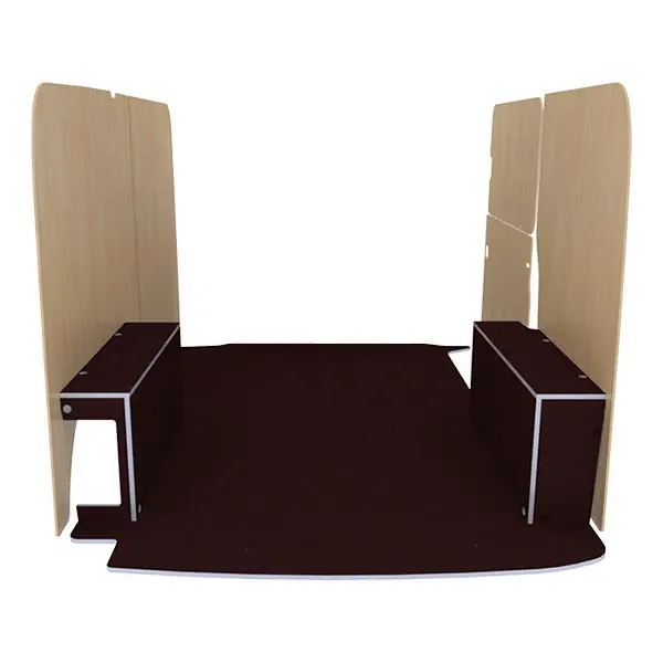Habillage bois natural K4AD CP antidérapant équipement pour utilitaire Volkswagen Transporter 6 