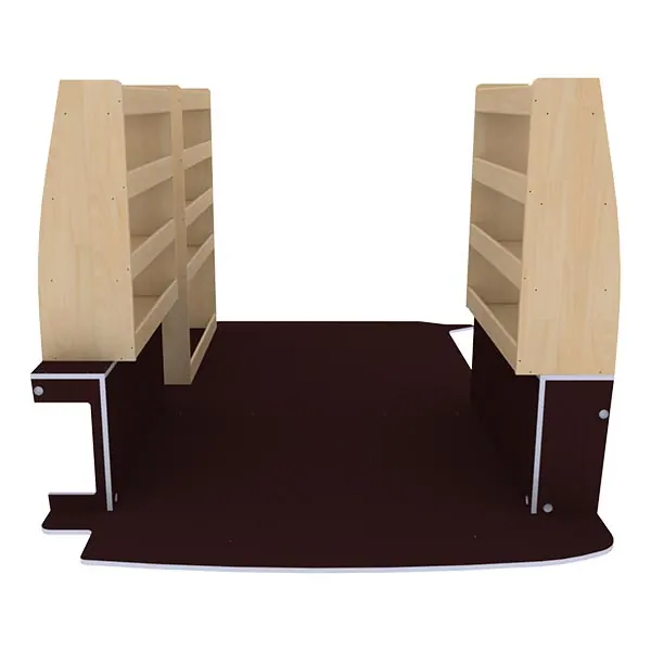 Aménagement bois optimum K4AD CP antidérapant équipement pour utilitaire Volkswagen Transporter 6 
