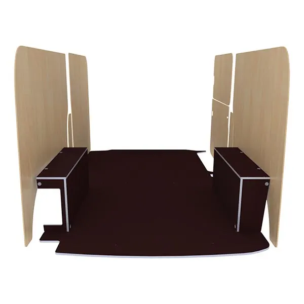Habillage bois natural K4AD CP antidérapant équipement pour utilitaire Volkswagen Transporter 6 
