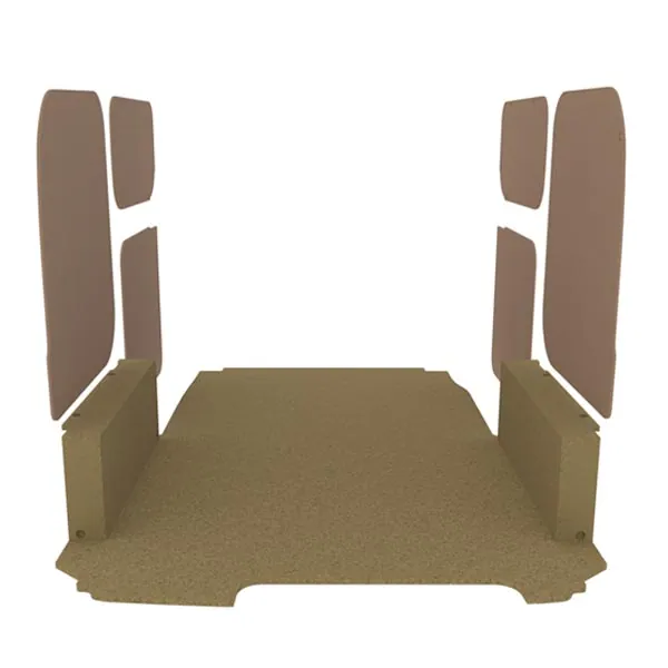 Habillage bois natural K2 aggloméré + MDF / Portes arrière incluses équipement pour utilitaire Nissan NV200 2009 