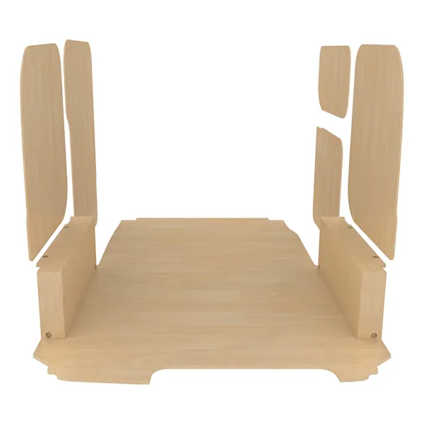 Habillage bois natural K4 CP brut équipement pour utilitaire Nissan NV200 2009 