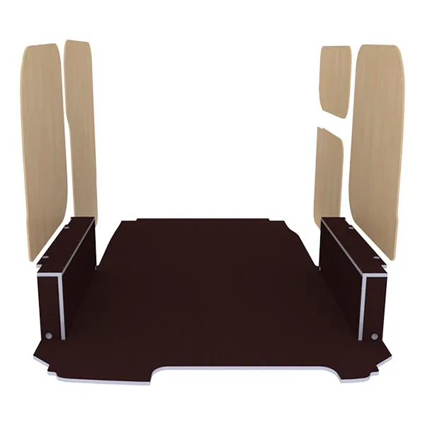 Habillage bois natural K4AD CP antidérapant équipement pour utilitaire Nissan NV200 2009 