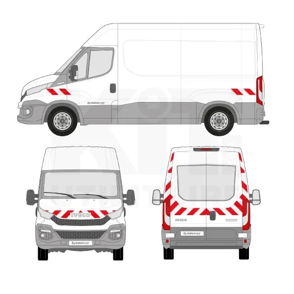 Kit de balisage Classe A - 2014 équipement pour utilitaire Iveco Daily III 2014 