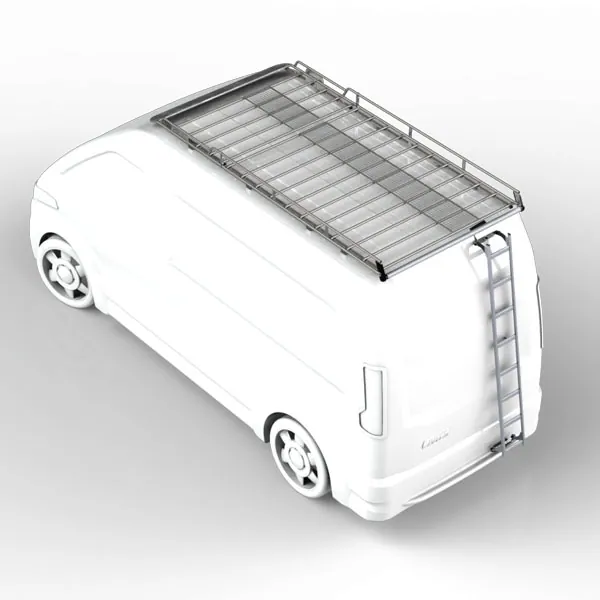 Galerie en acier galvanisé soudé & échelle coulissante équipement pour utilitaire Iveco Edaily 2023 