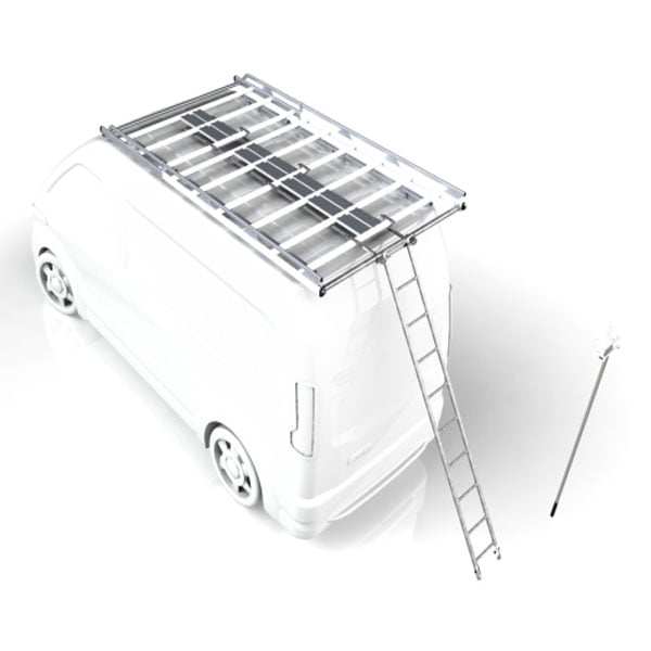 Galerie en aluminium soudé & échelle coulissante équipement pour utilitaire Iveco Daily III 2014 