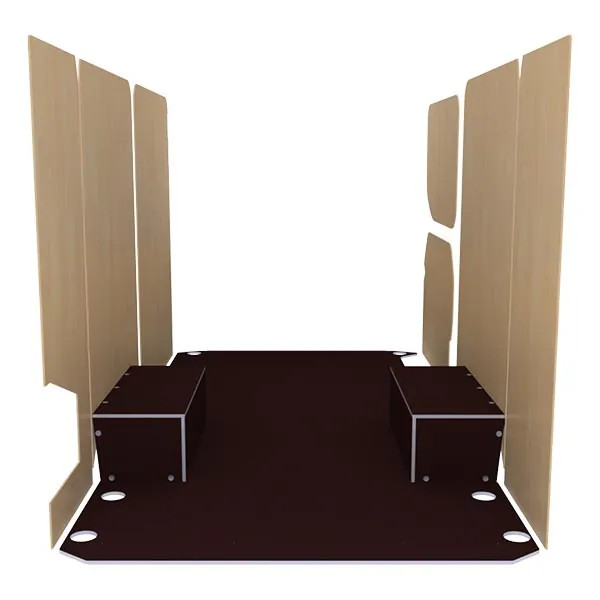 Habillage bois natural K5 CP antidérapant + vernis équipement pour utilitaire Iveco Edaily 2023 