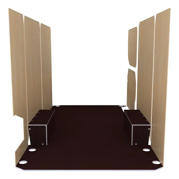 Habillage bois natural K5 CP antidérapant + vernis équipement pour utilitaire Iveco Edaily 2023 
