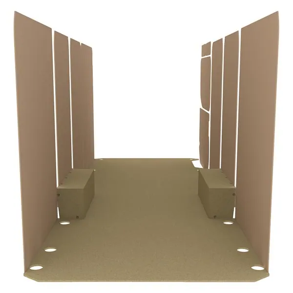 Habillage bois natural K2 aggloméré + MDF / Portes arrière incluses équipement pour utilitaire Iveco Edaily 2023 