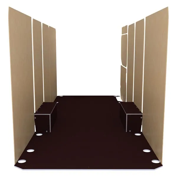 Habillage bois natural K5 CP antidérapant + vernis équipement pour utilitaire Iveco Edaily 2023 