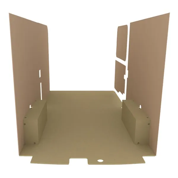 Habillage bois natural K2 aggloméré + MDF / Portes arrière incluses équipement pour utilitaire Ford Transit V 2013 