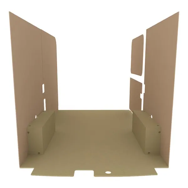 Habillage bois natural K2 aggloméré + MDF / Portes arrière incluses équipement pour utilitaire Ford Transit V 2013 