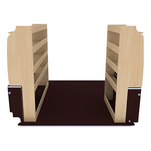 Aménagement bois optimum K4AD CP antidérapant équipement pour utilitaire Fiat Doblo II 2010 