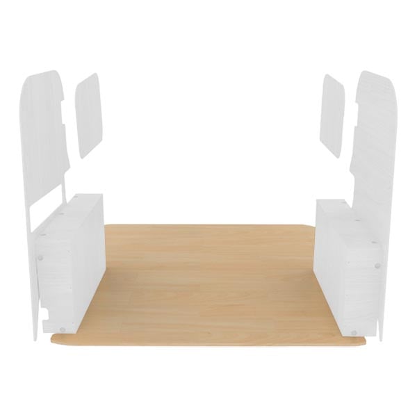 Plancher contreplaqué brut équipement pour utilitaire Fiat Doblo II 2010 