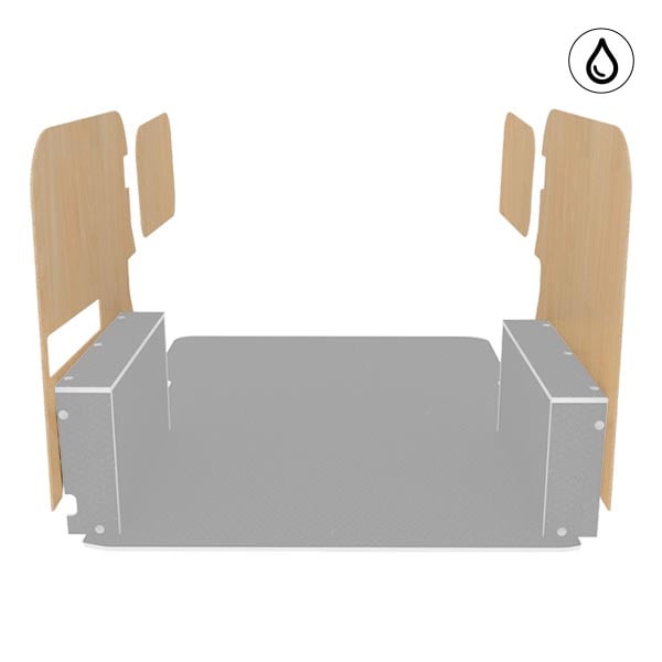 Latéraux contreplaqué vernis équipement pour utilitaire Fiat Doblo II 2010 