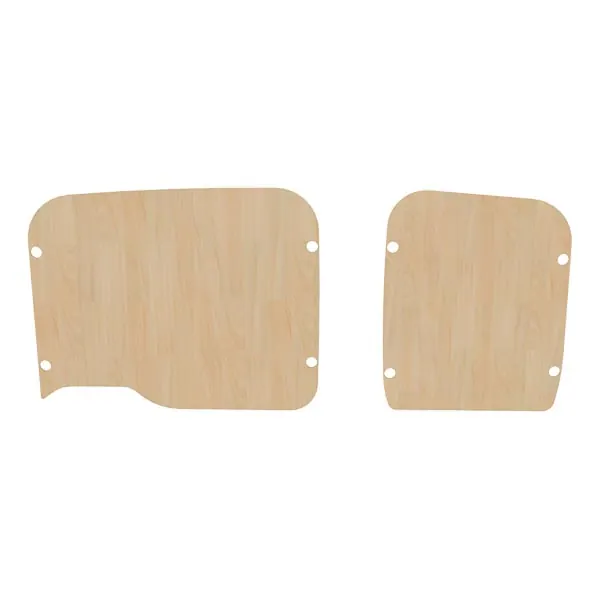 Portes arrière contreplaqué vernis équipement pour utilitaire Fiat Doblo II 2010 