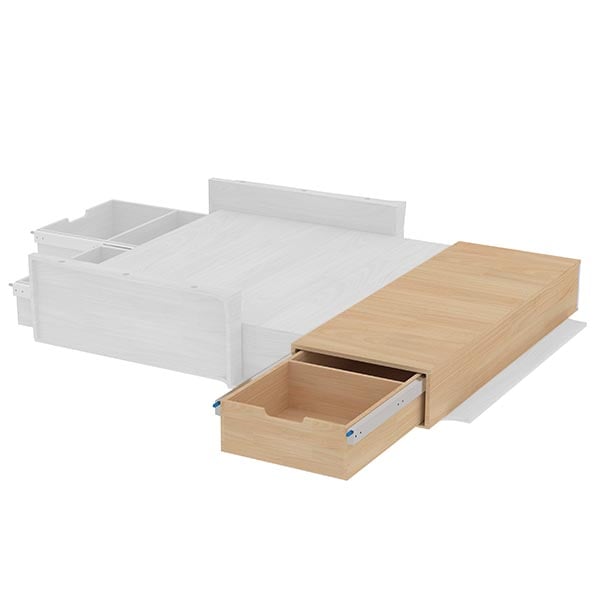 Double plancher latéral avec coulisses équipement pour utilitaire Mercedes Ecitan II 2023 