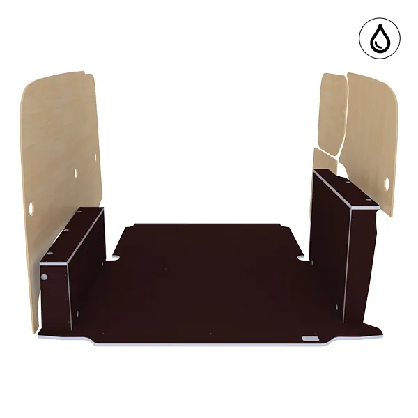 Habillage bois natural K5 CP antidérapant + vernis équipement pour utilitaire Renault Kangoo III 2021 