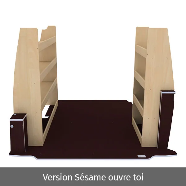 Aménagement bois optimum K4AD CP antidérapant équipement pour utilitaire Renault Kangoo III 2021 