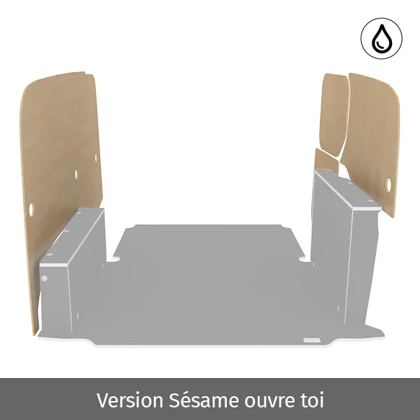 Latéraux contreplaqué vernis équipement pour utilitaire Renault Kangoo III 2021 