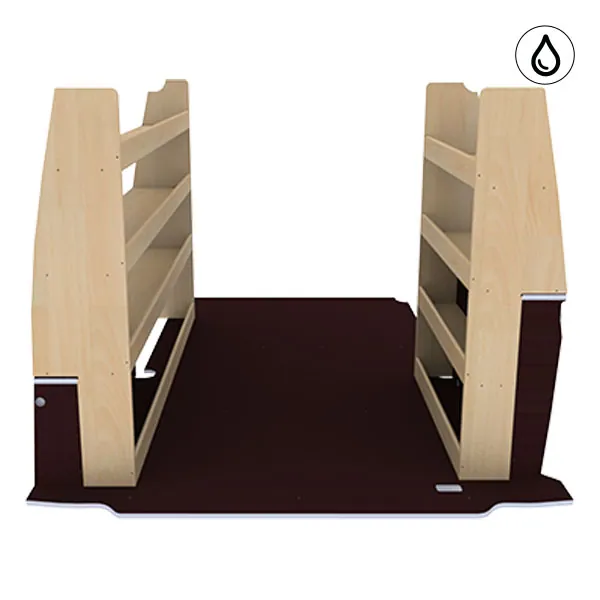 Aménagement bois optimum K5 CP antidérapant + vernis équipement pour utilitaire Renault Kangoo III 2021 