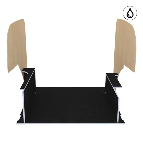 Habillage bois natural K5 CP antidérapant + vernis équipement pour utilitaire Renault Kangoo II 2013 