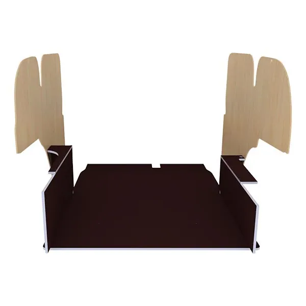 Habillage bois natural K4AD CP antidérapant équipement pour utilitaire Renault Kangoo II 2013 