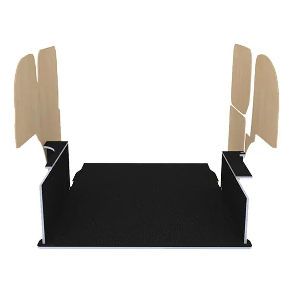 Habillage bois natural K4AD CP antidérapant équipement pour utilitaire Renault Kangoo II 2013 