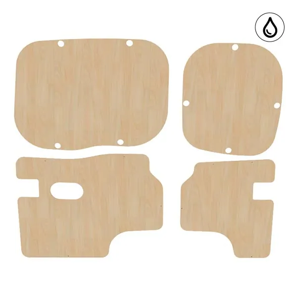 Portes arrière contreplaqué vernis équipement pour utilitaire Renault Kangoo II 2013 
