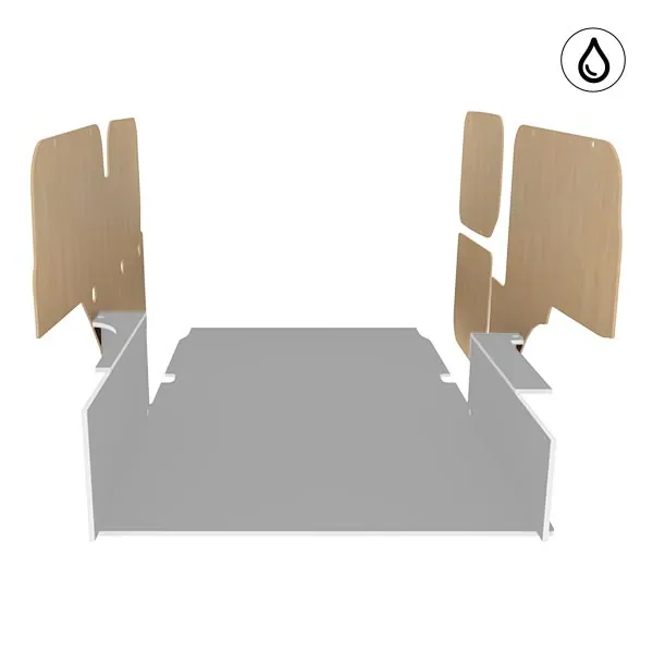 Latéraux contreplaqué vernis équipement pour utilitaire Renault Kangoo II 2013 